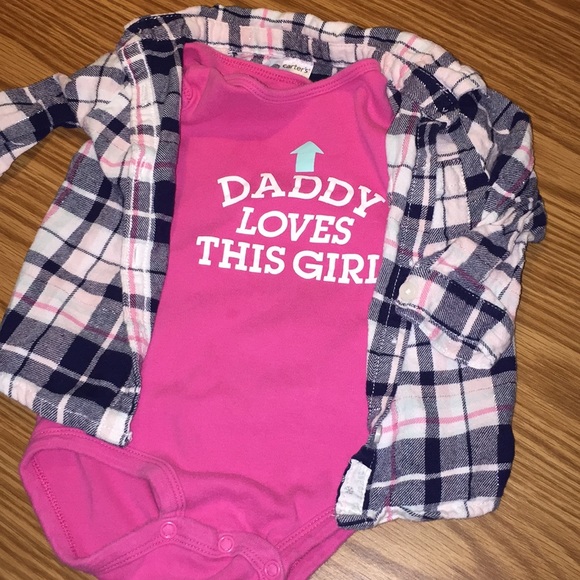 Carter's Other - Plaid shirt & onesie
